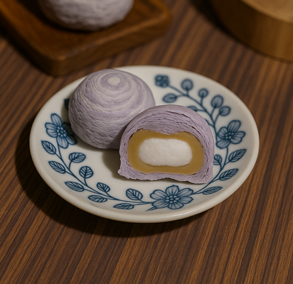 Crispy Layered Cake Yam Taro + Mochi